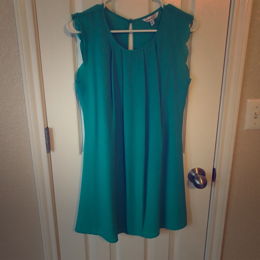 Teal Speechless dress